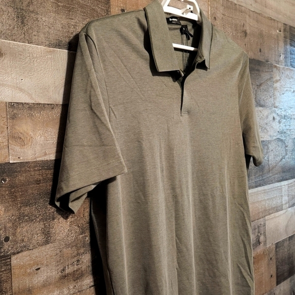 New Theory Standard Polo in Cotton Pique - Picture 3 of 8